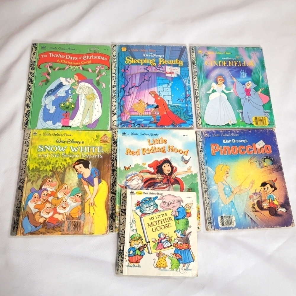 Lot of 7 Little Golden Books